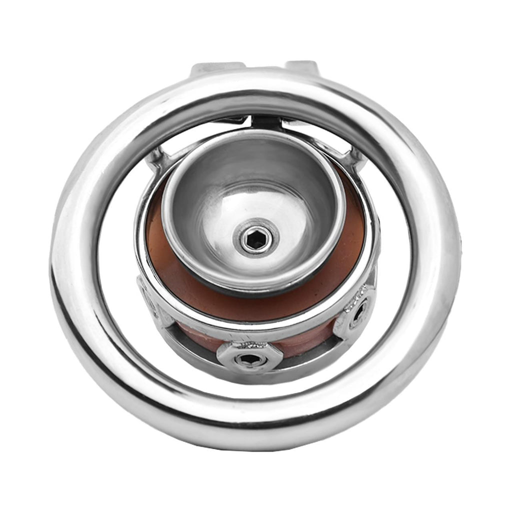 Fake Silicone Stainless Steel Chastity Cage