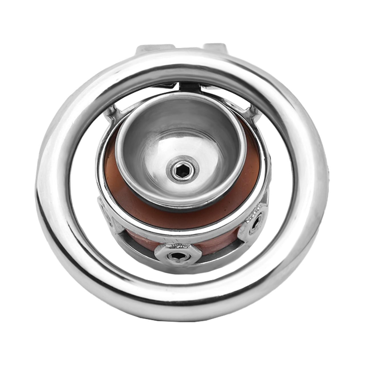 Fake Silicone Stainless Steel Chastity Cage