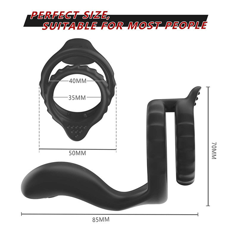 Vibrating Dual Cock Ring