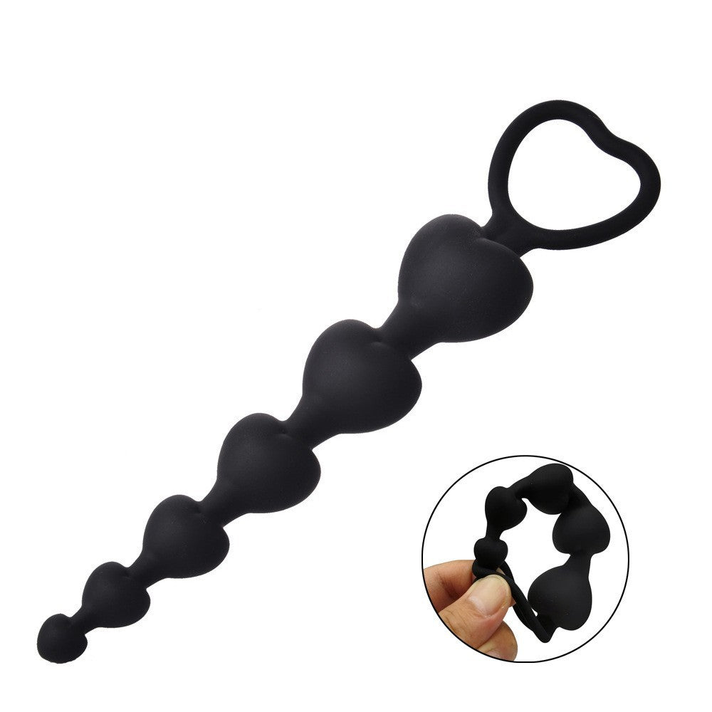 Heart Pull Ring Anal Beads