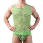Cool Men Big Fishnet Sexy Night Vest
