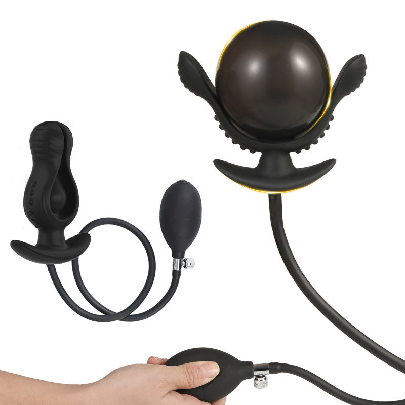 Flower Bud Inflatable Anal Plug