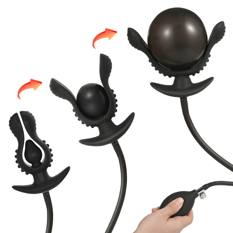 Flower Bud Inflatable Anal Plug