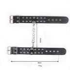 Two Row Nail Buckle Hand Cuffs