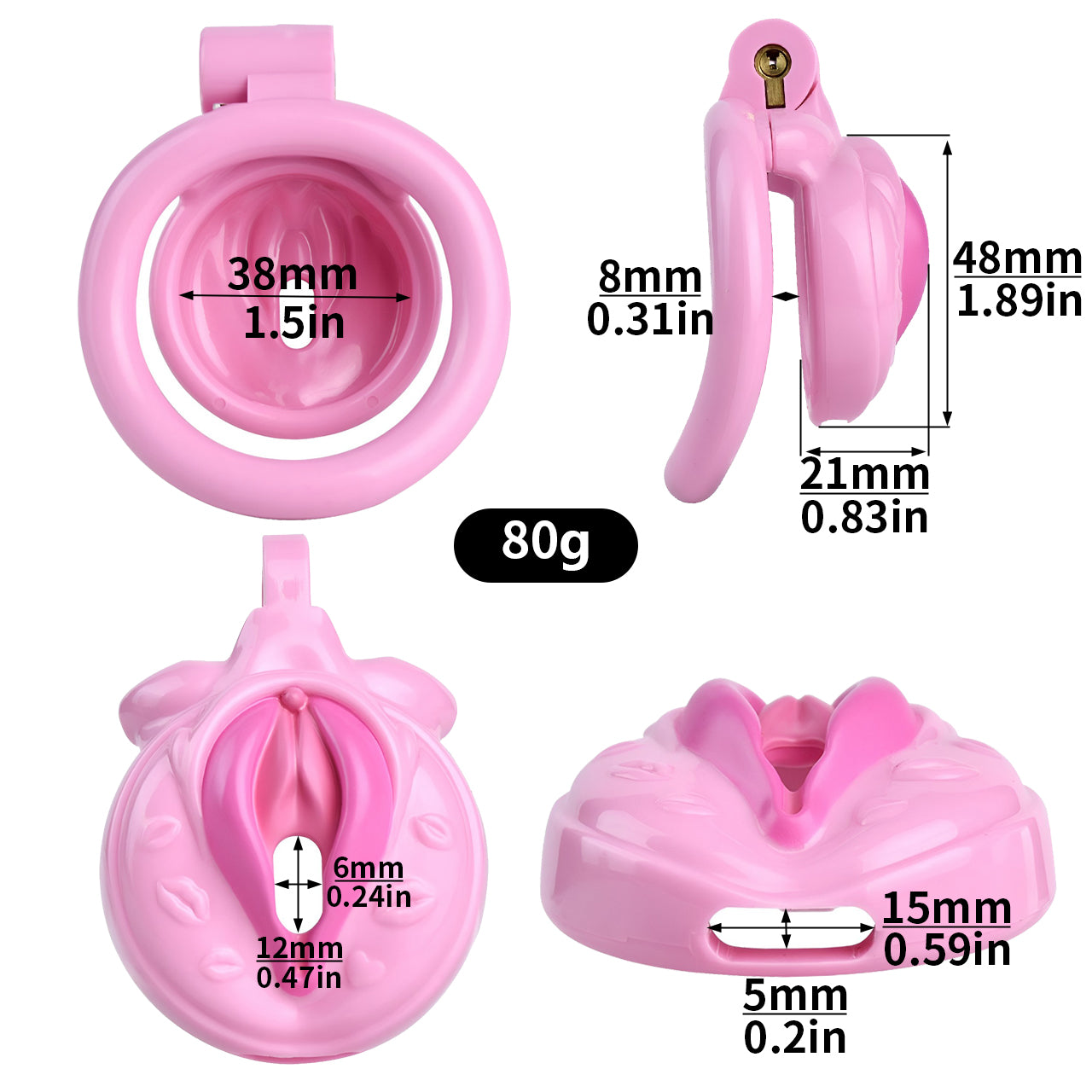 Sissy Pussy Chastity Cock Cage