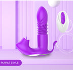 Licking &Thrusting Strap-on Dildo Vibrator