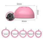 Button Lock Chastity Cage