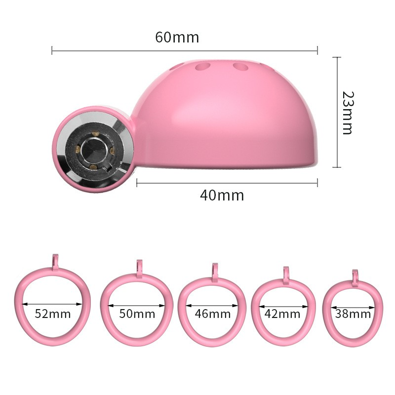 Button Lock Chastity Cage