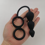 Double Cock Ring Anal Beads