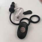 Double Cock Ring Anal Beads