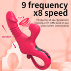 Stretch And Suction Vibration Dildo
