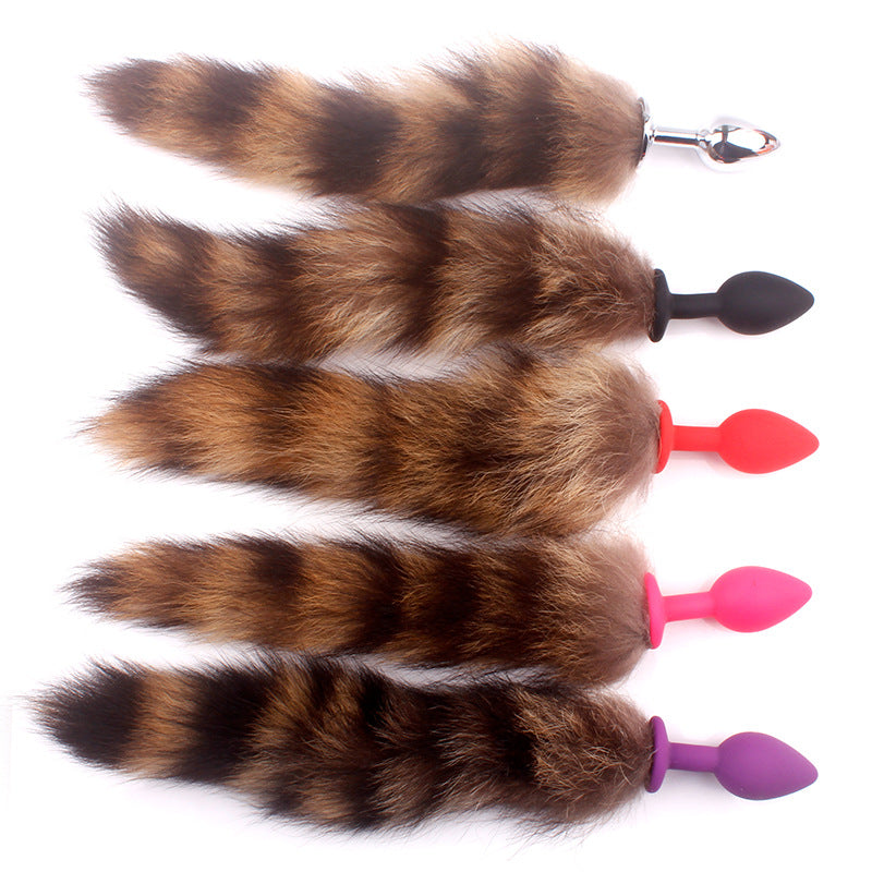 Geisha Ball Silicone Butt Plug With Fox Tail