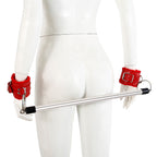 Villus Lined Metal Bar Cuffs