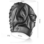 SM leather zipper cover face mask