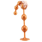 Overlength Liquid Silicone Round Beads Anal Plug