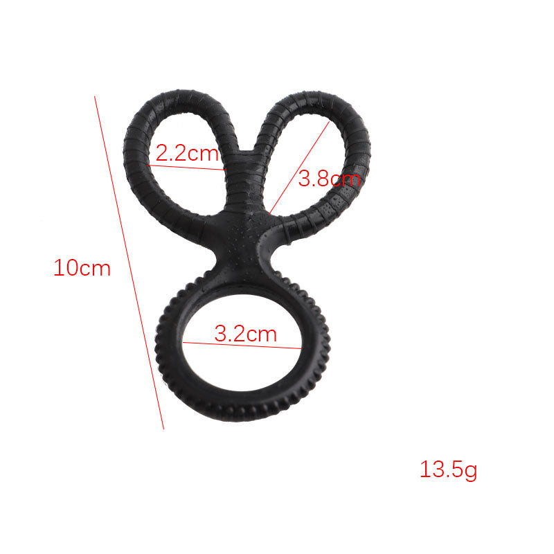 Scissors Silicone Cock Ring