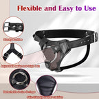 Lichee Pattern Strap on With Cock Ring And Plug Hole