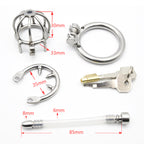 The Pen Deluxe Stainless Steel Locking Chastity Cage