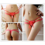 Multi-color Ball-flower Mesh thong T-back G-string Panties Underwear
