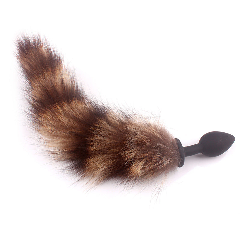 Geisha Ball Silicone Butt Plug With Fox Tail