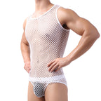 Cool Men Big Fishnet Sexy Night Vest