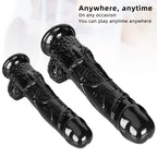 Big Black Dildo With Realistic Veins
