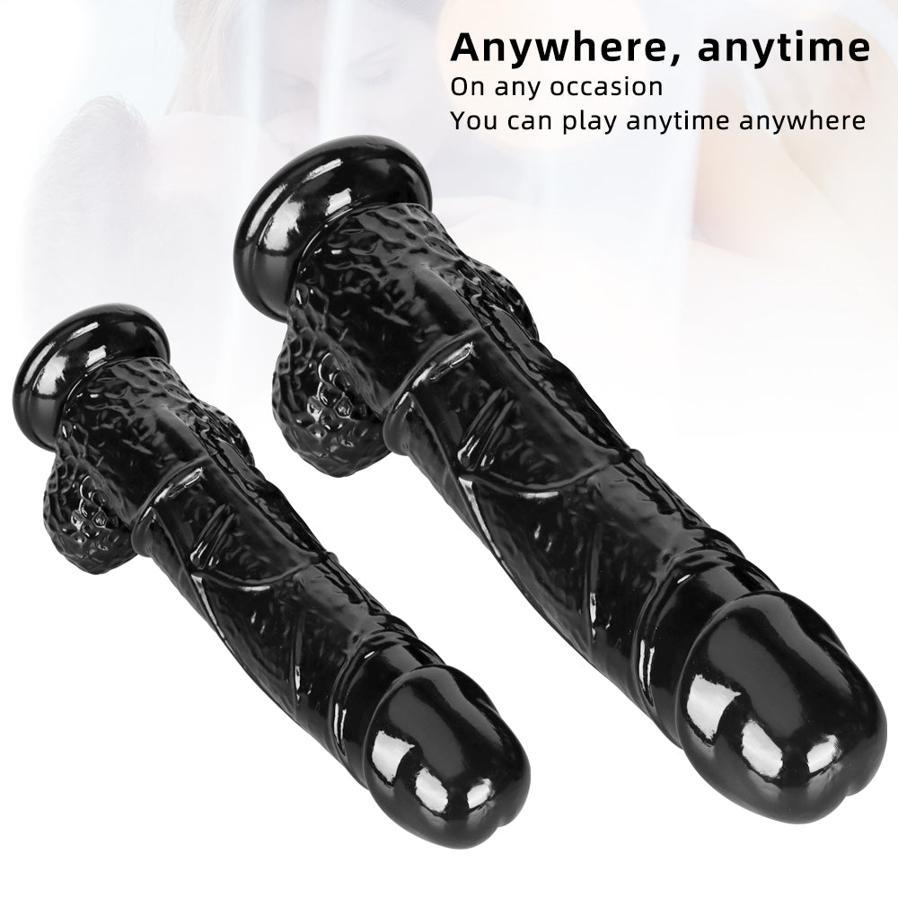 Big Black Dildo With Realistic Veins