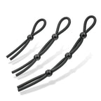 Black Adjustable Penis Tie Ring