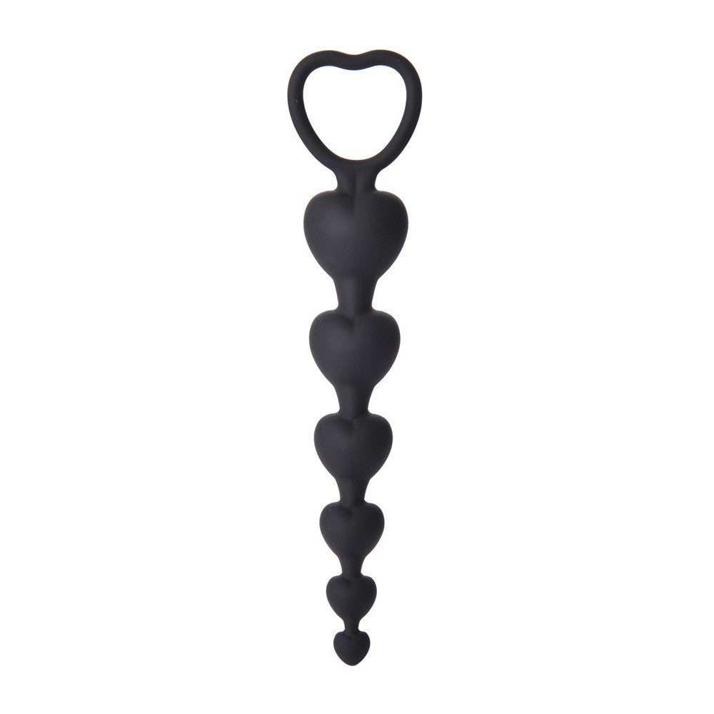 Heart Pull Ring Anal Beads