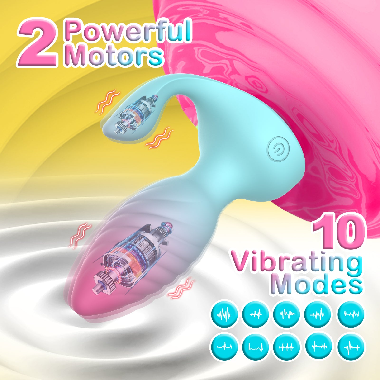 Dual Motors Anal Plug