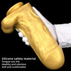 Lifelike 9.9"/25 cm Realistic Dildo -Golden
