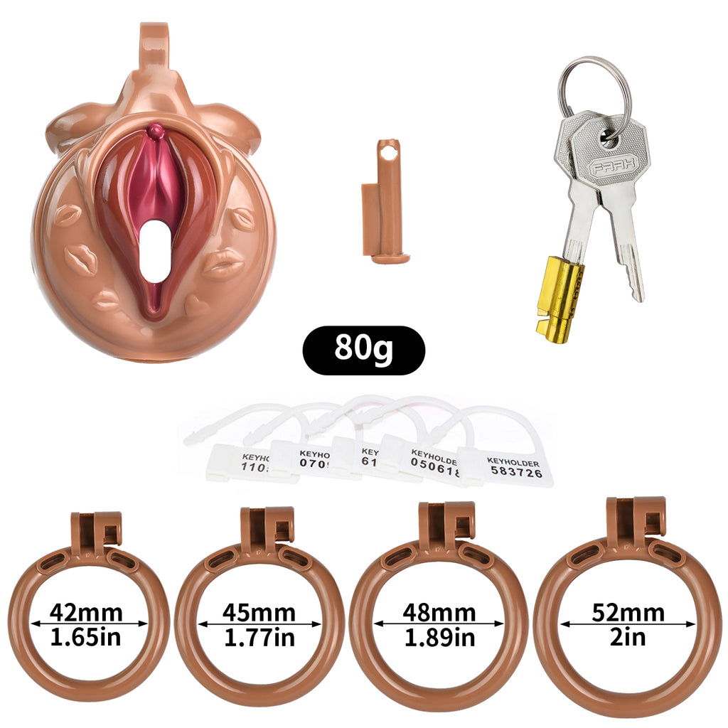 Sissy Pussy Chastity Cock Cage