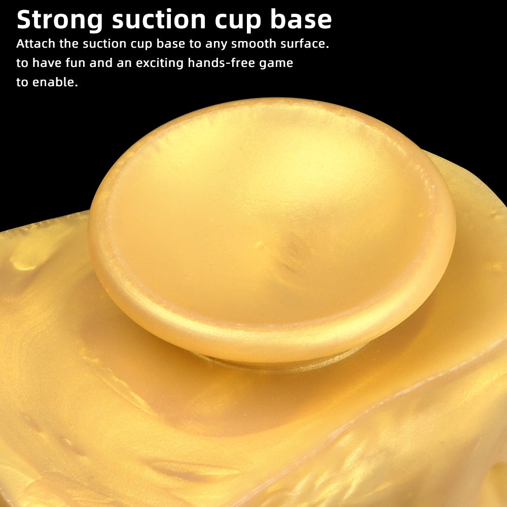 Lifelike 9.9"/25 cm Realistic Dildo -Golden