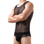 Cool Men Big Fishnet Sexy Night Vest