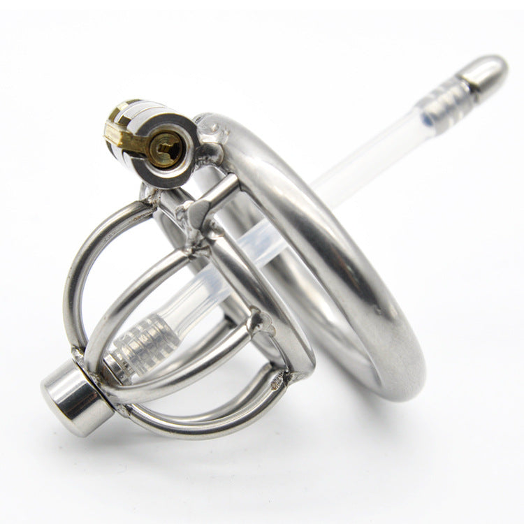 The Pen Deluxe Stainless Steel Locking Chastity Cage