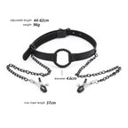 Mouth Open With Nipple Clamp