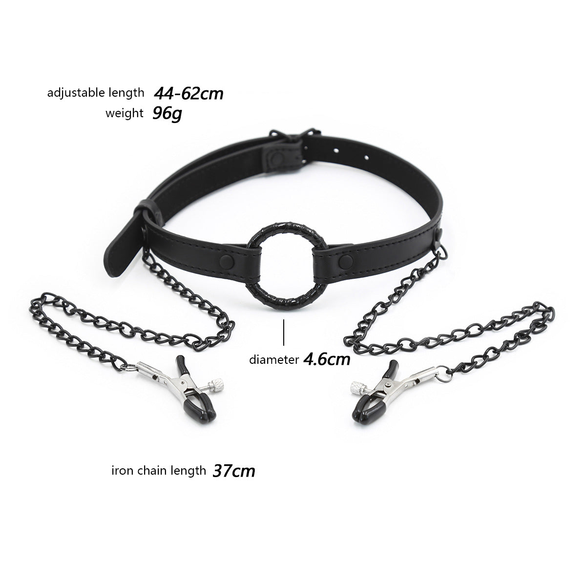 Mouth Open With Nipple Clamp