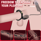 Buckle Cock Ring With Thrusting Butt Plug