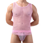 Cool Men Big Fishnet Sexy Night Vest