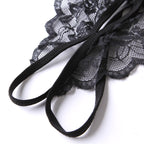 Women Fashion Sexy Lace Bowknot Thong
