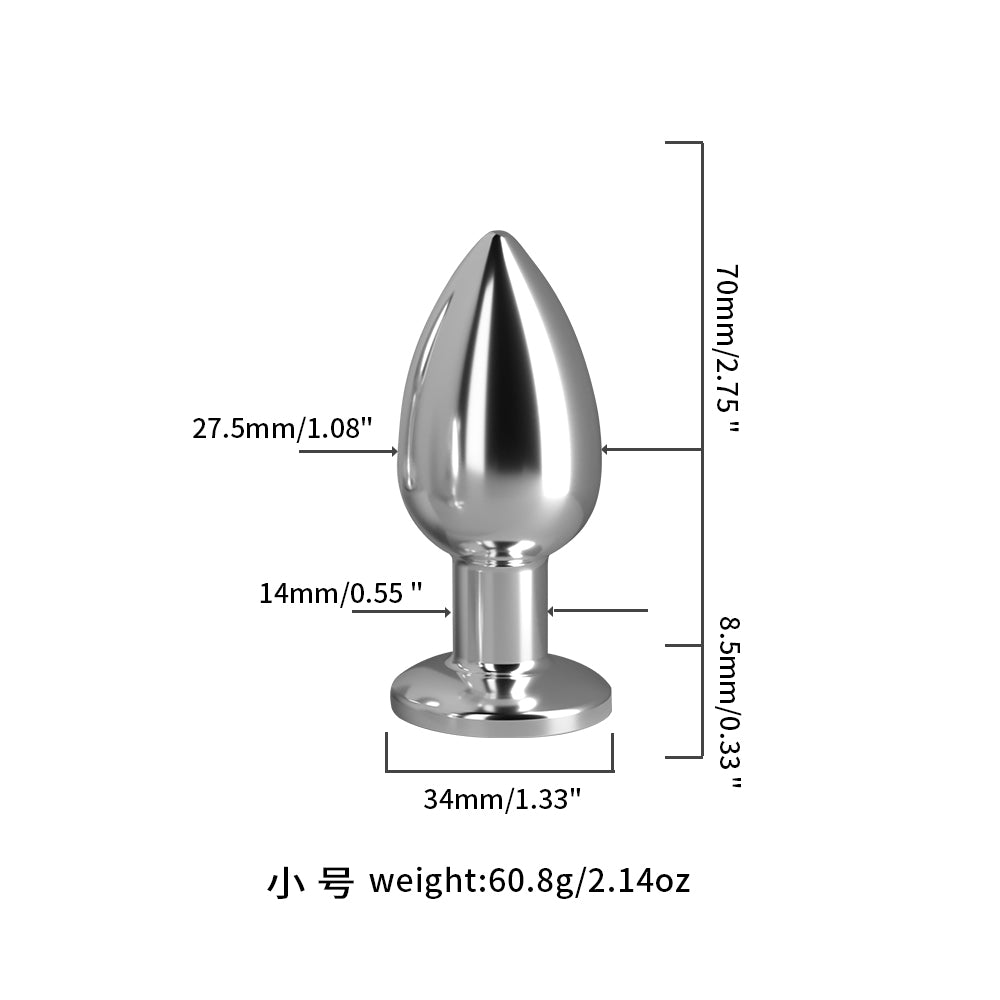 Vibration Stainless Steel Butt Plug