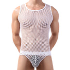 Cool Men Big Fishnet Sexy Night Vest
