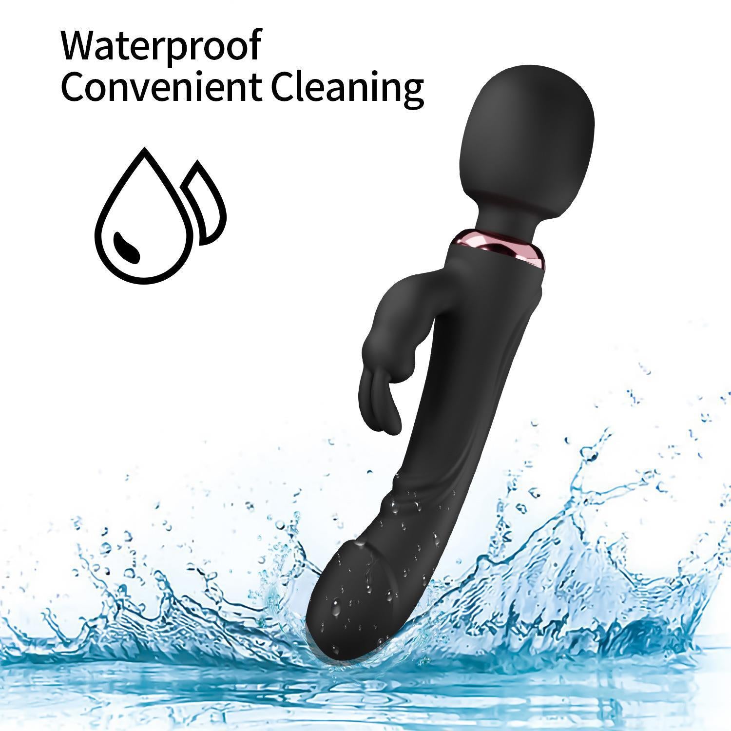 Rabbit Wand Dildo Vibrator