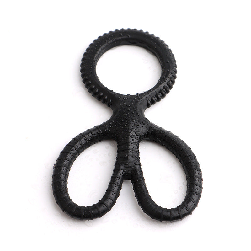 Scissors Silicone Cock Ring