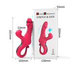 Stretch And Suction Vibration Dildo
