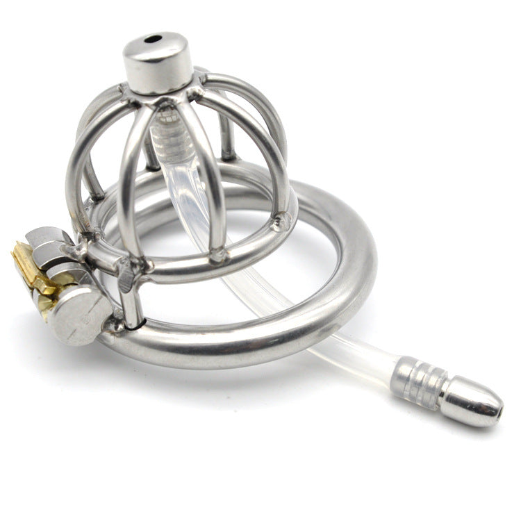 The Pen Deluxe Stainless Steel Locking Chastity Cage