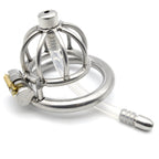 The Pen Deluxe Stainless Steel Locking Chastity Cage