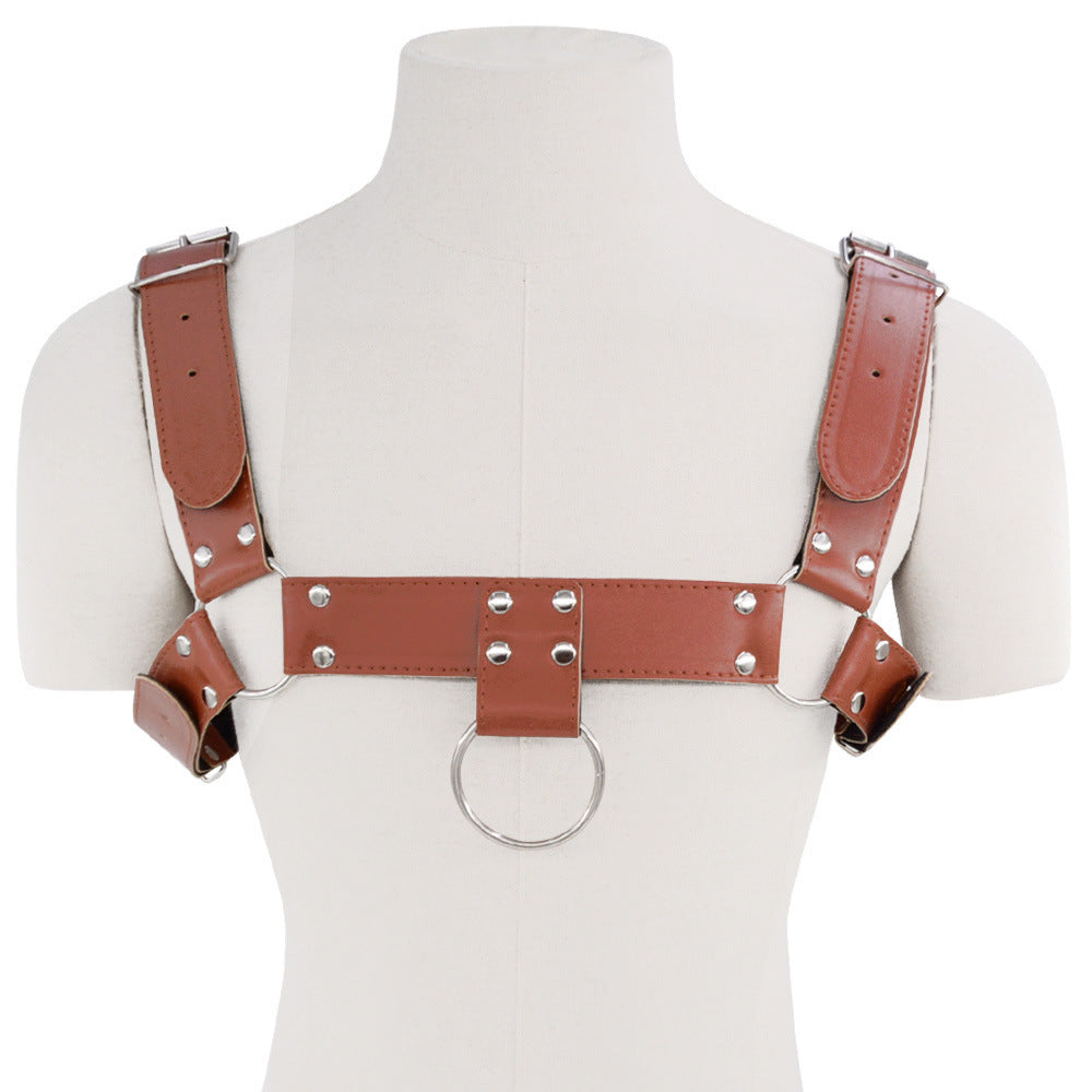 Leather Upper Male Body Harness
