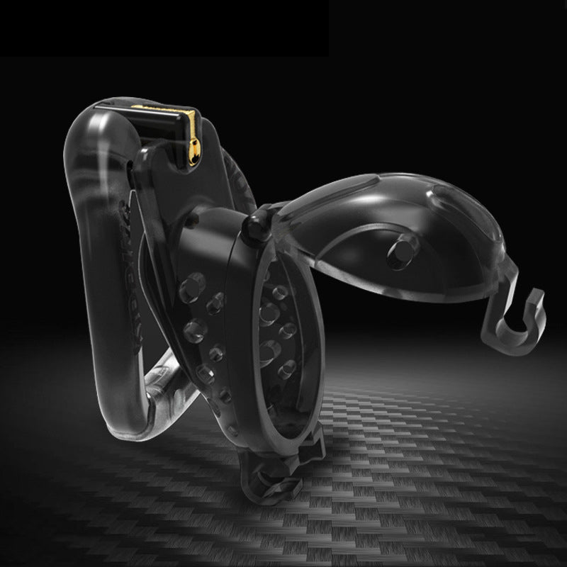 Flip design chastity lock Double Key Plastic Bird Cage Sex Toys