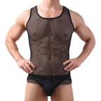 Cool Men Big Fishnet Sexy Night Vest